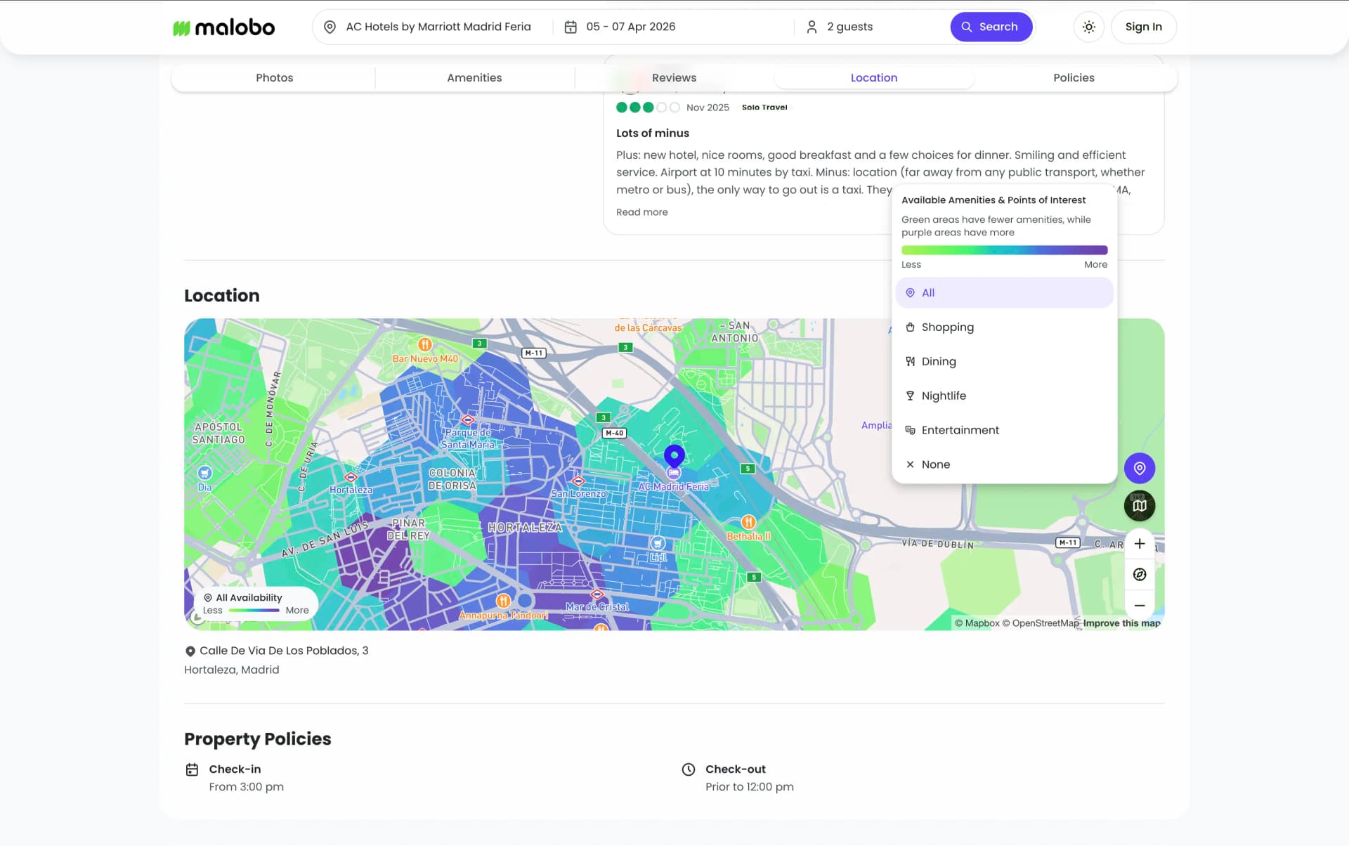 Know the neighborhood before you book